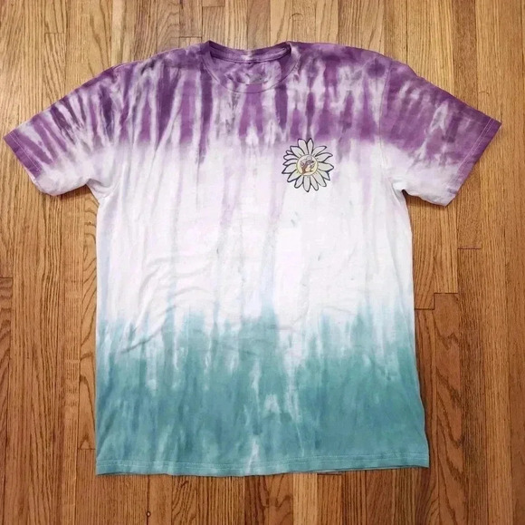 Bucees Logo T-shirt Tie-Dye Top Go Little Rockstar VW Bus Sz Large Purple Green - Picture 2 of 6